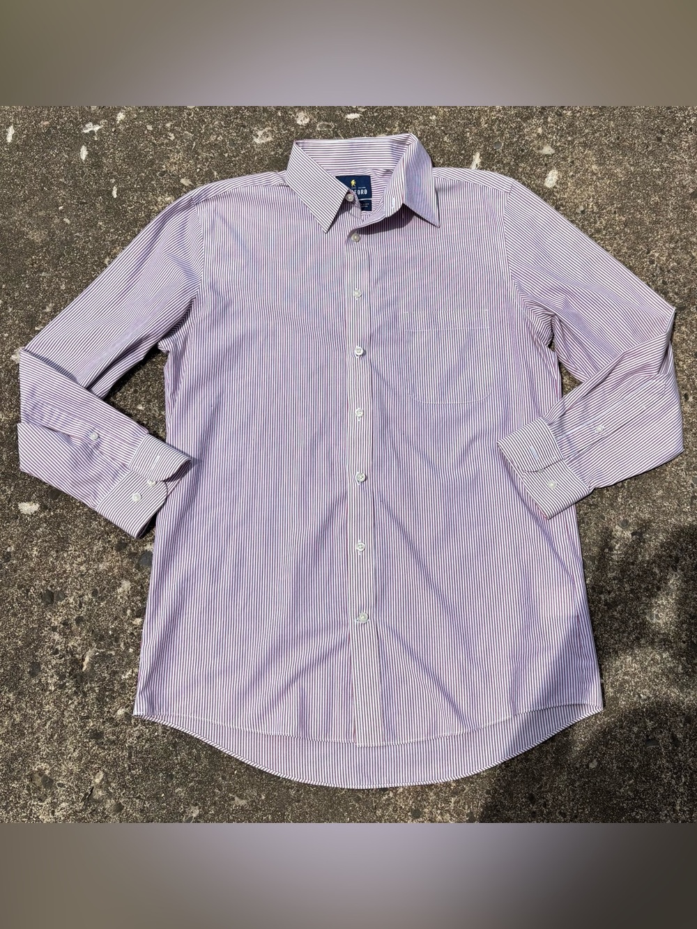 Stafford Men's  Striped Dress Shirt